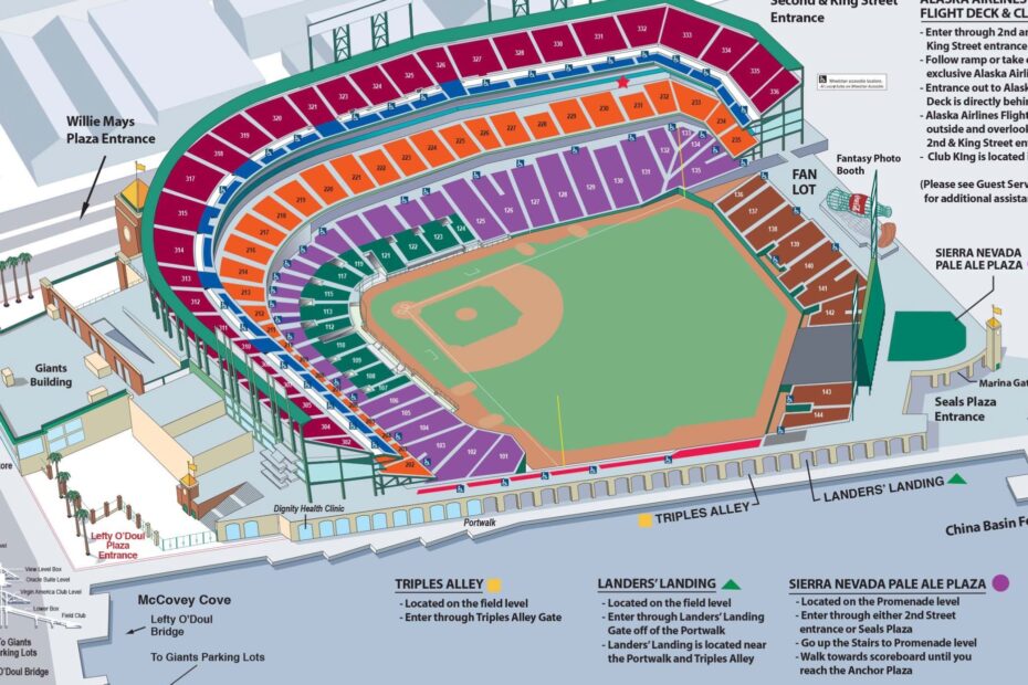Seat Map Oracle Park San Francisco Giants 55 OFF