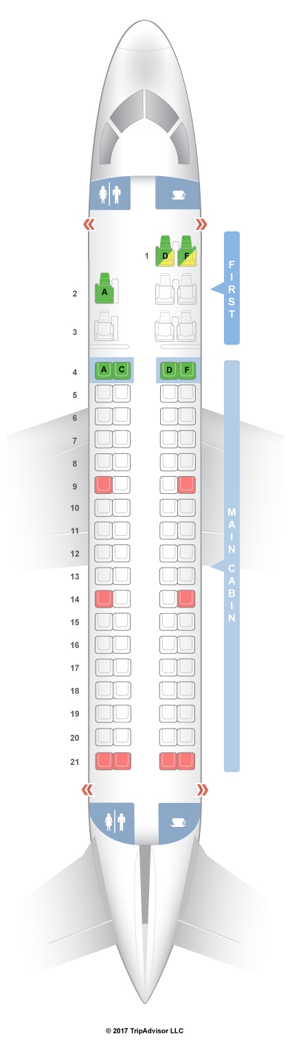 SeatGuru Seat Map American Airlines Embraer ERJ 175 E75 V2