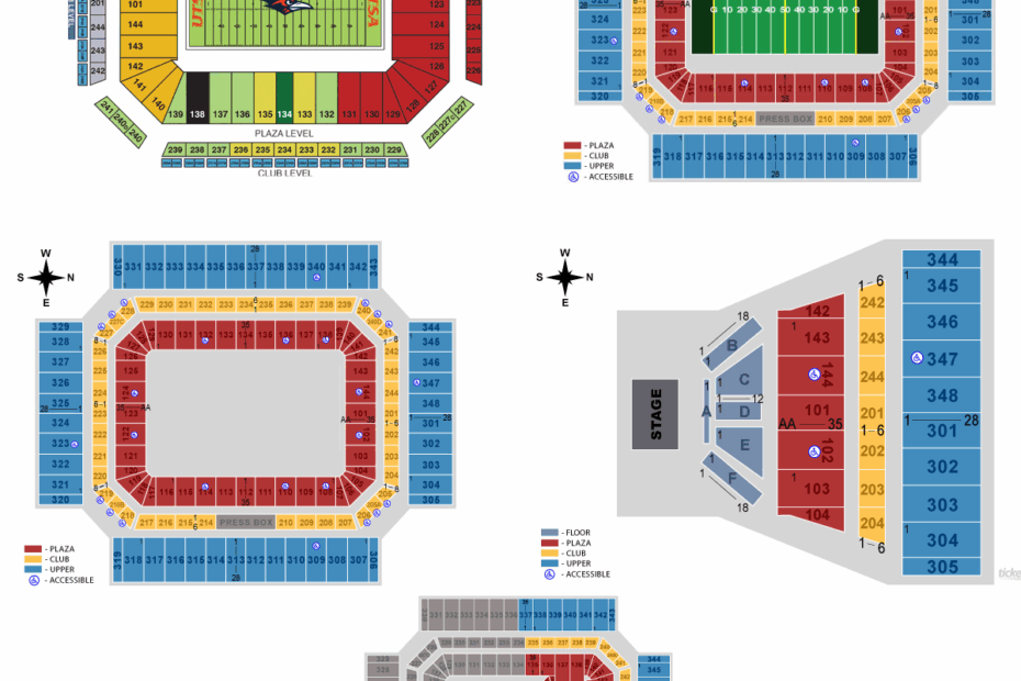 Seating Chart Alamodome San Antonio Texas