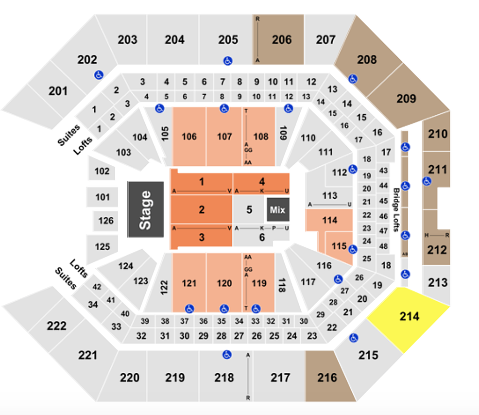 Seating Chart For Golden 1 Center In Sacramento California Center 