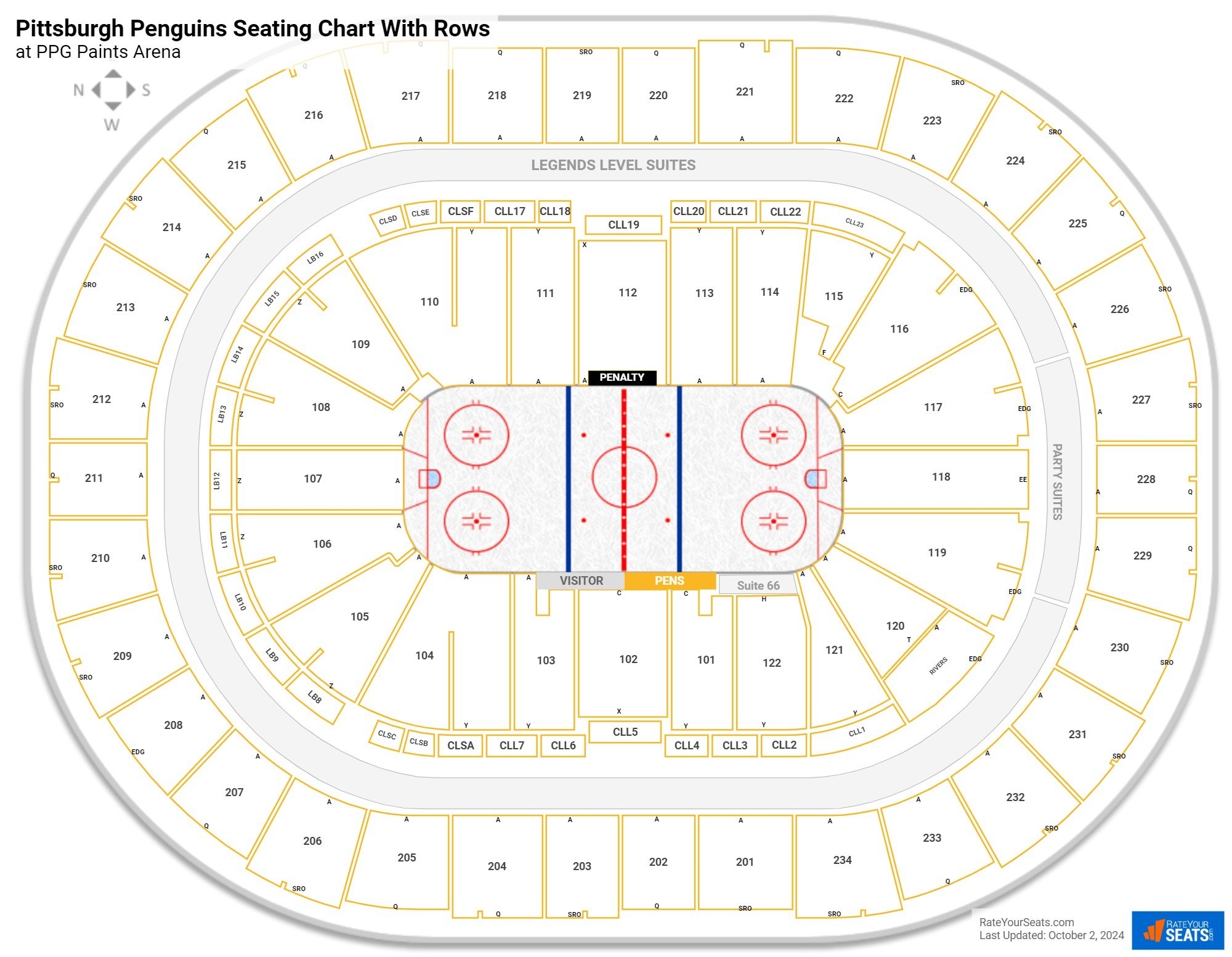 Seating Chart For Ppg Arena Seating Chart For Ppg Arena