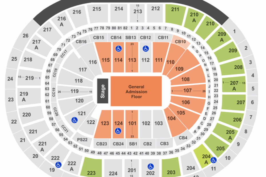 Seating Chart For Wells Fargo Center Center Seating Chart