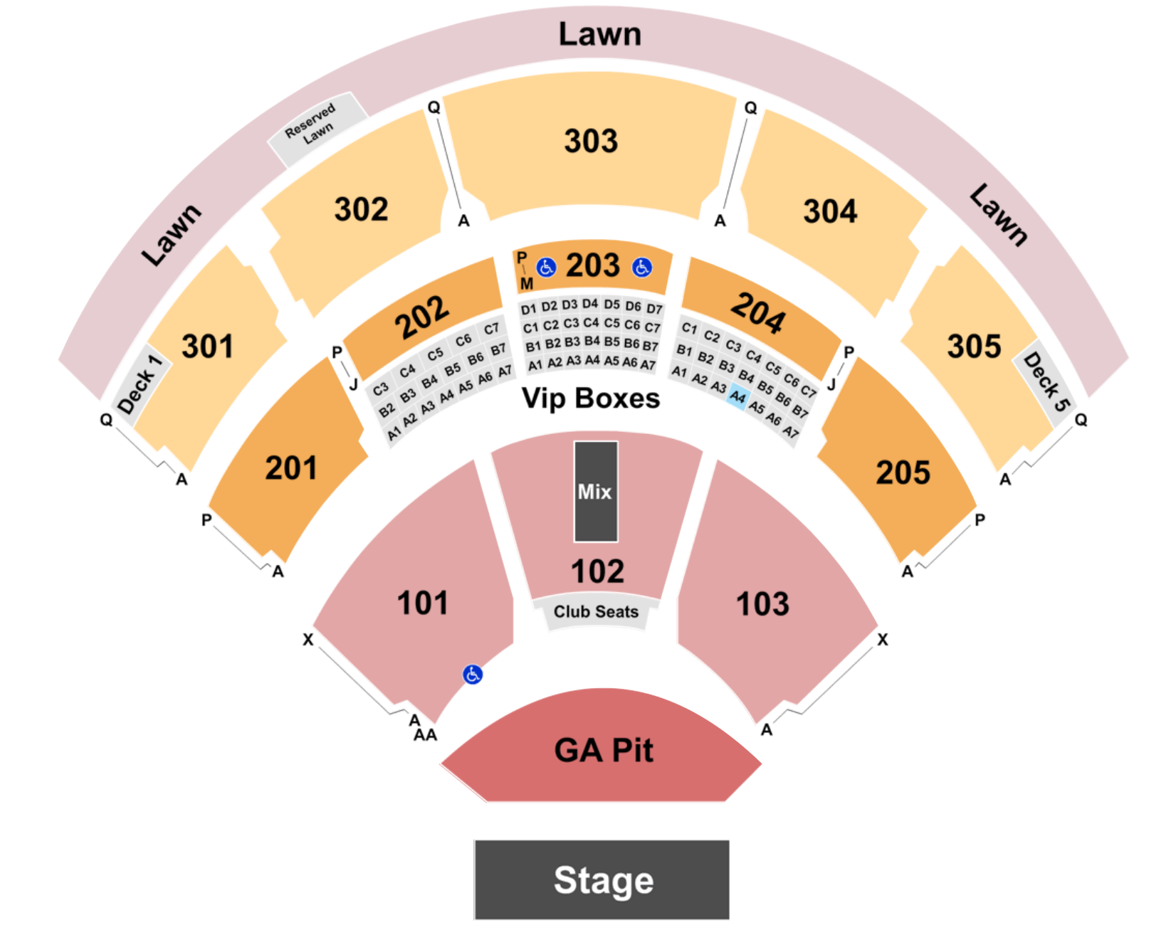 Seating Chart Jiffy Lube Live At Bristow Virginia