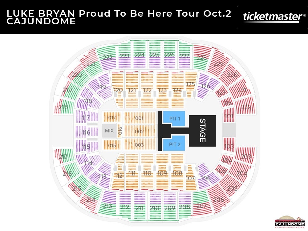 Seating Charts CAJUNDOME