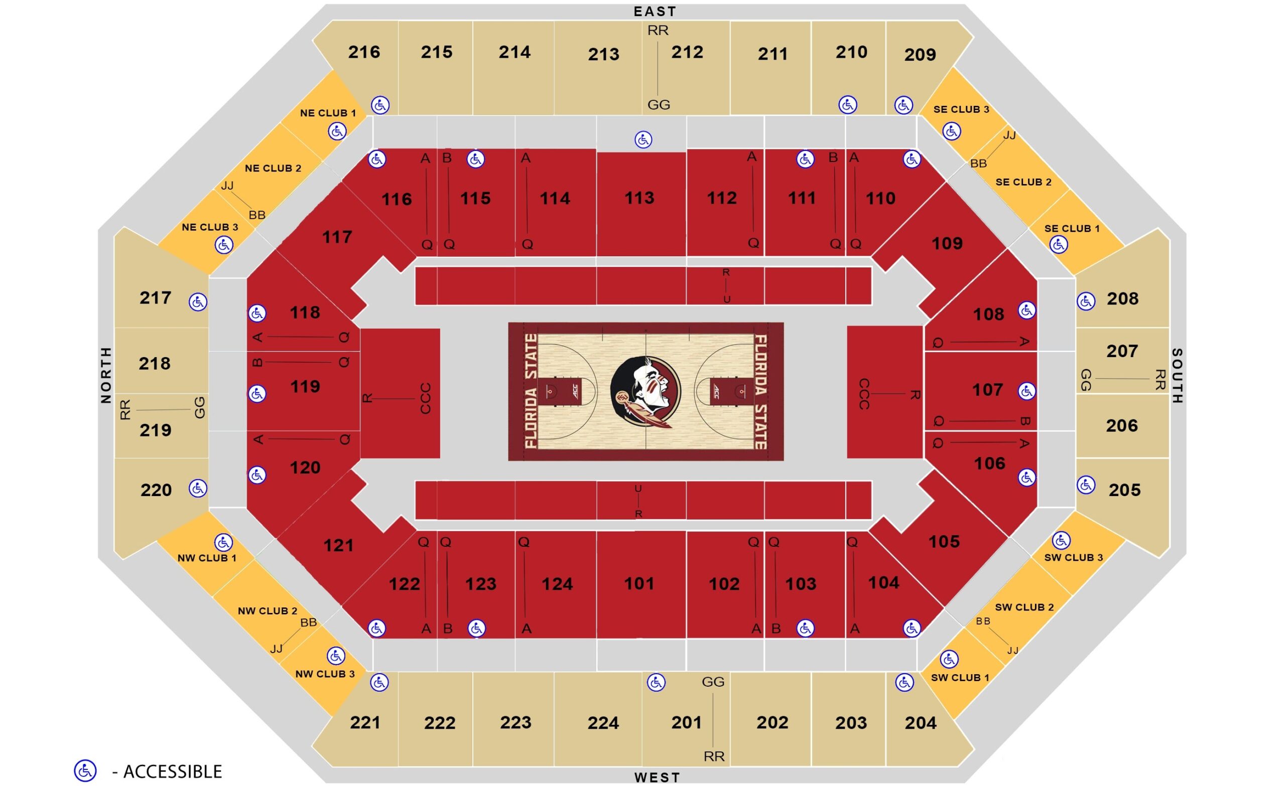 Seating Charts Donald L Tucker Civic Center