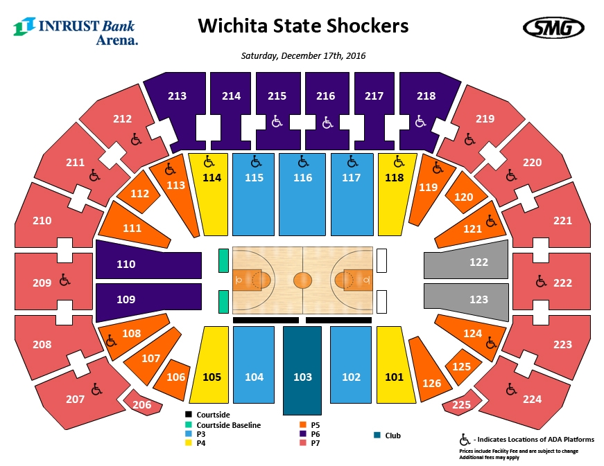 Seating Charts Events Tickets INTRUST Bank Arena