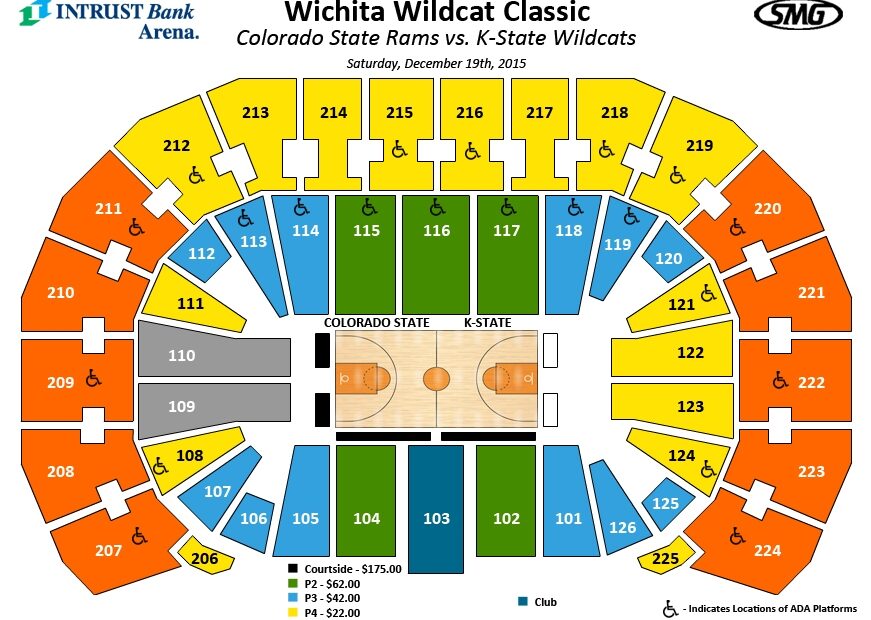 Seating Charts Events Tickets INTRUST Bank Arena