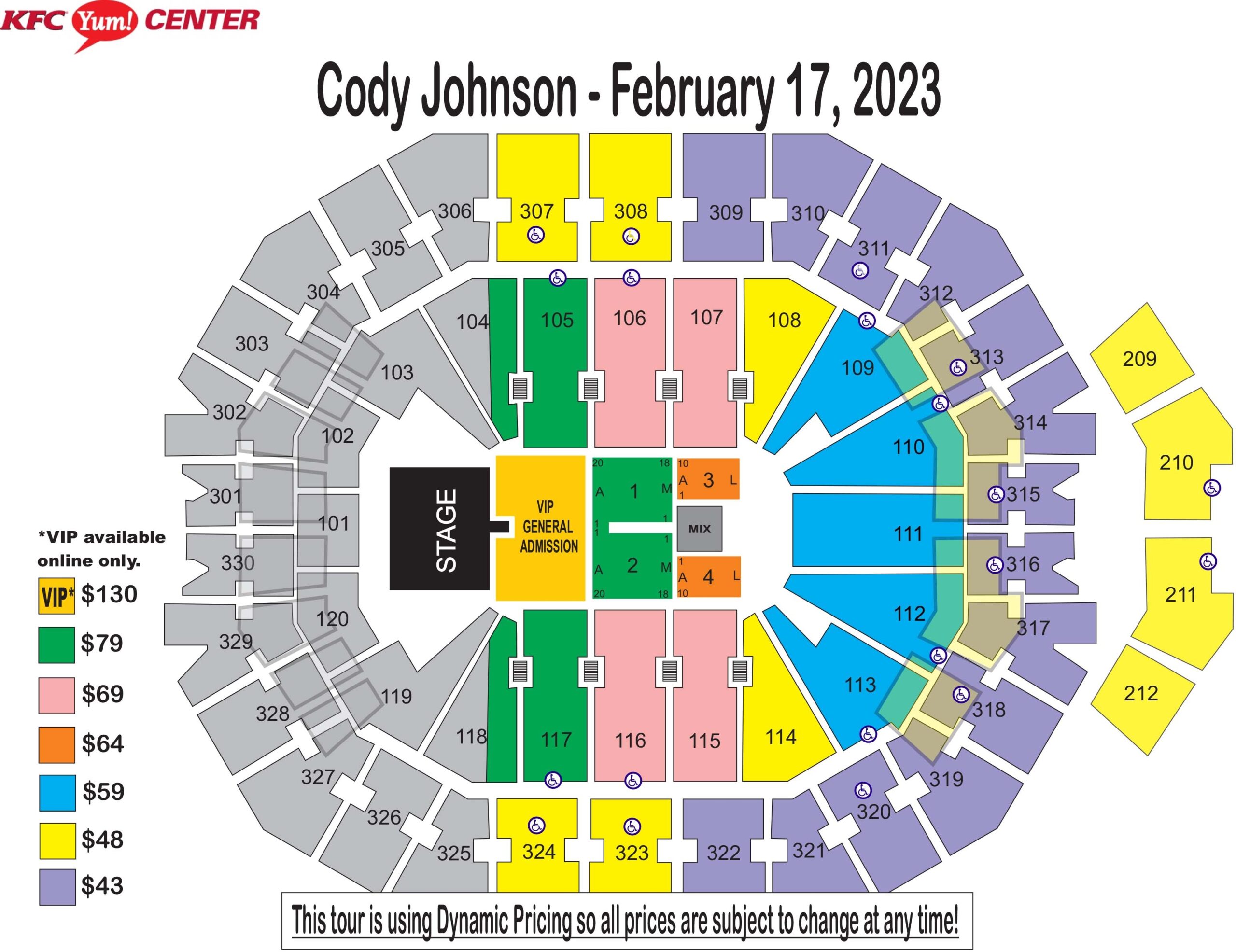 yum center seating chart yum center seating chart