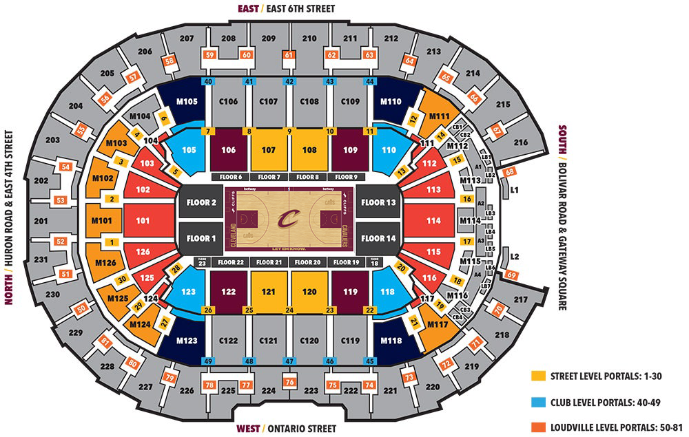 Seating Charts Rocket Arena