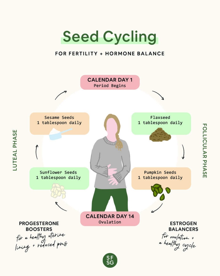 Seed Cycling Chart Recipes Tips For Fertility Hormone Balance So 