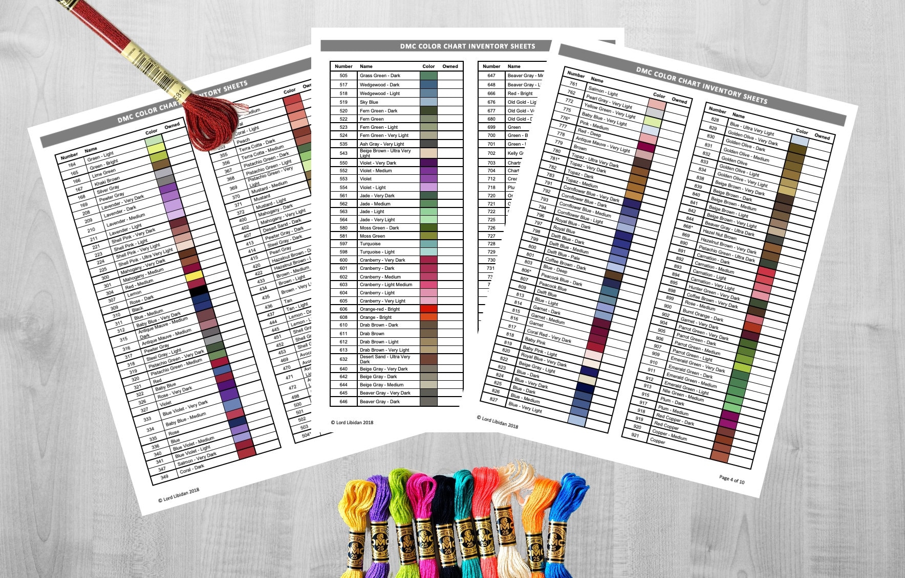 Sewing Fiber Craft Supplies Tools DMC Color Chart With Names And 
