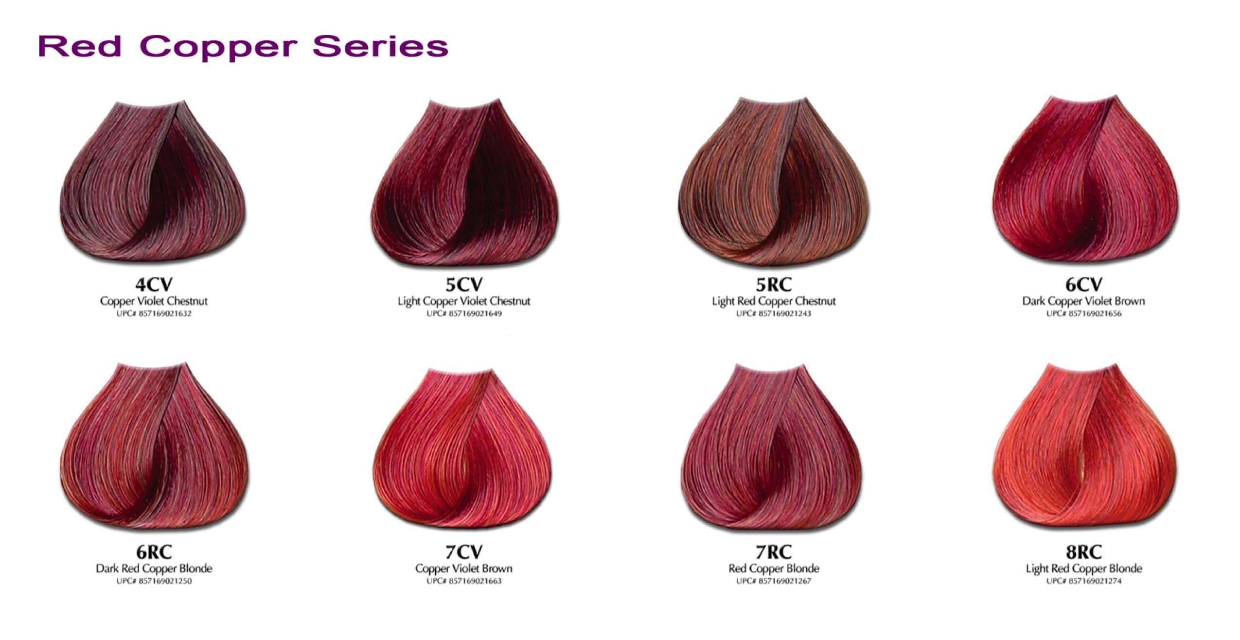 Shades Of Natural Red Hair Chart Minimalist Chart Design