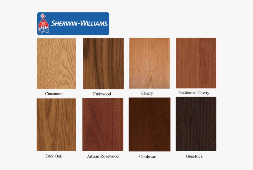 sherwin williams stain chart