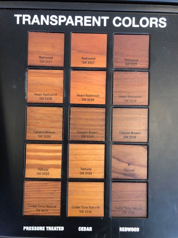 Sherwin Williams Wood Stain Chart At Joel Norris Blog