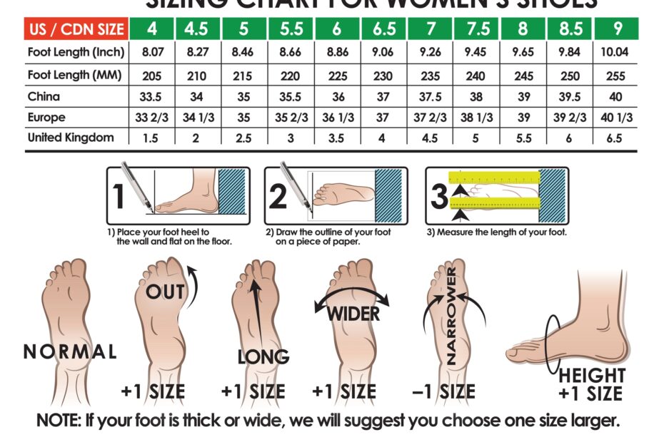 Shoe Size Chart To Help Determine The Perfect Fit Li Ning