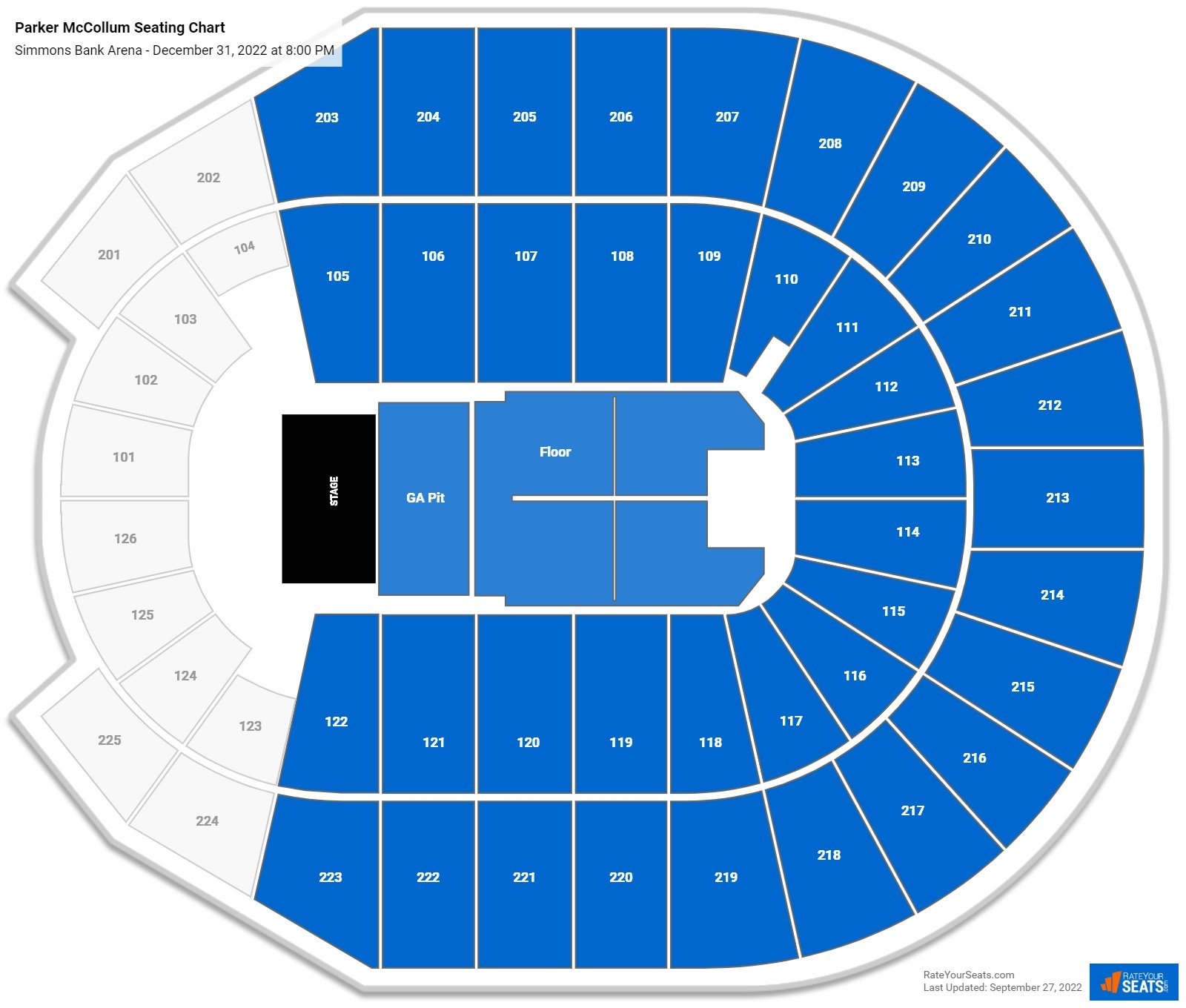 Simmons Bank Arena Seating Chart RateYourSeats