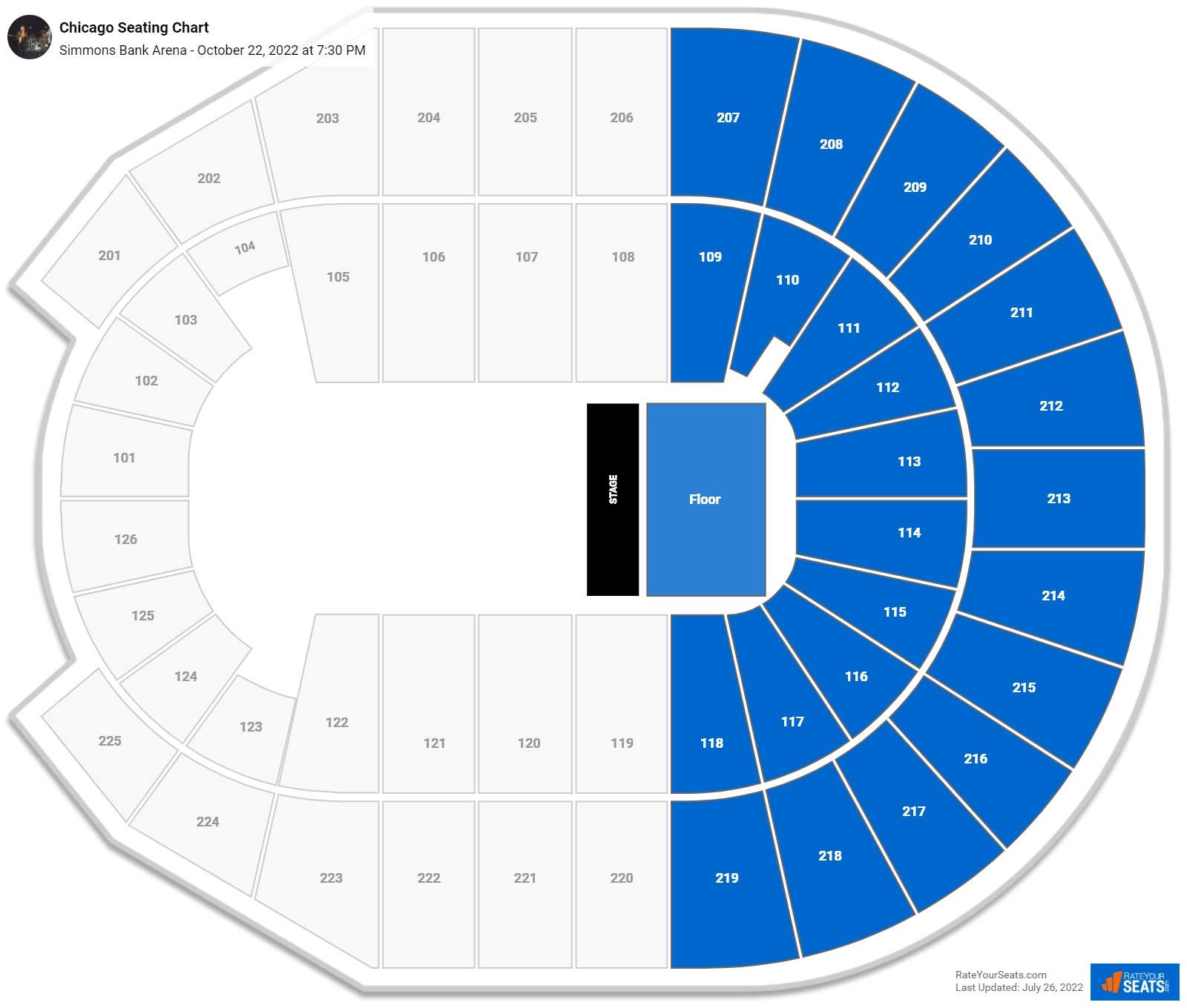 Simmons Bank Arena Seating Chart RateYourSeats