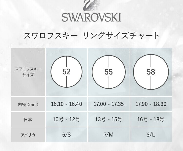 Size Chart Cincin Swarovski Harry Rutherford