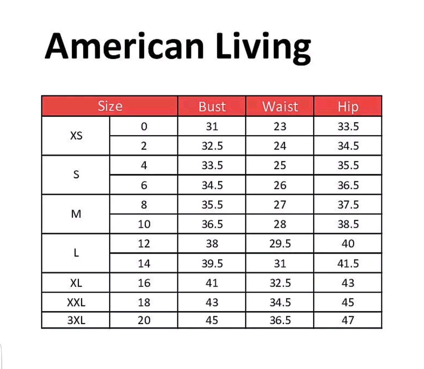 Size Chart For Womens Clothes Size Guide Chart Clothes Conve