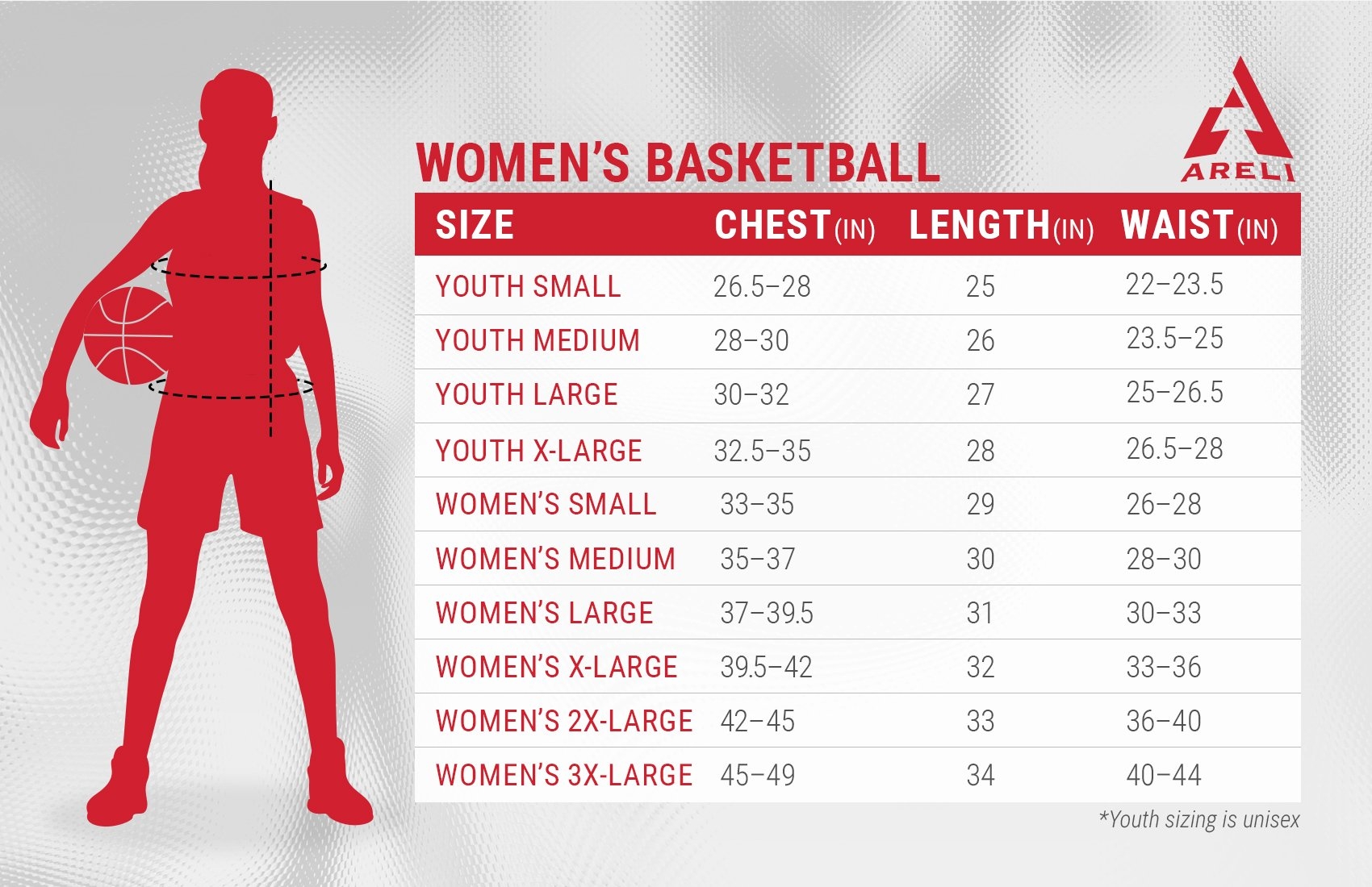 basketball size chart basketball size chart