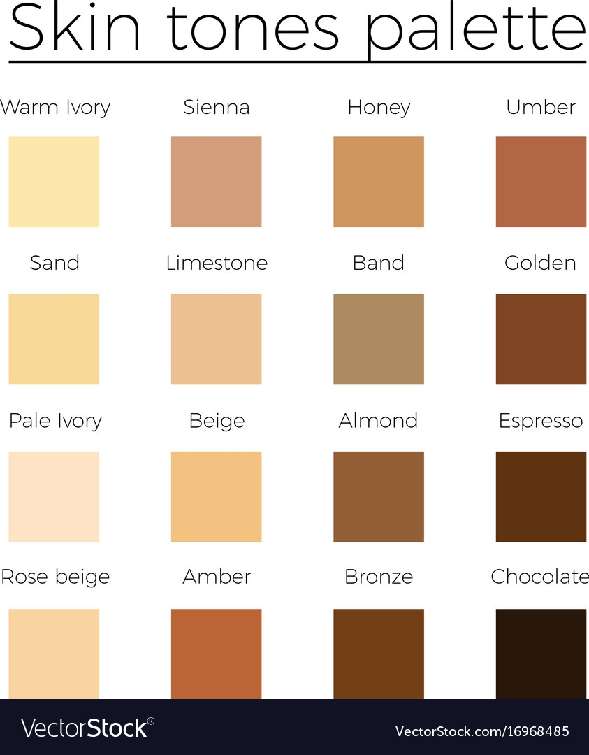 Skin Color Chart Ponasa Skin Color Chart Ponasa