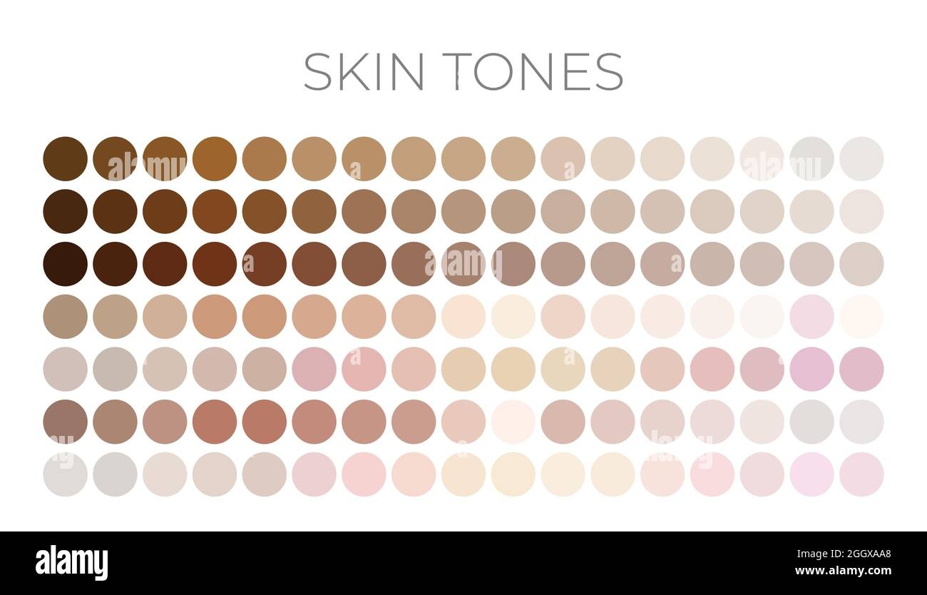 Skin Tone Chart Stock Vector Images Alamy Skin Tone Chart Stock Vector Images Alamy