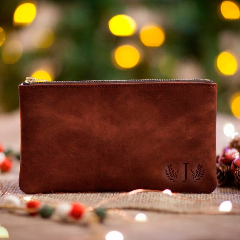 Small Brown Make Up Bag Etsy
