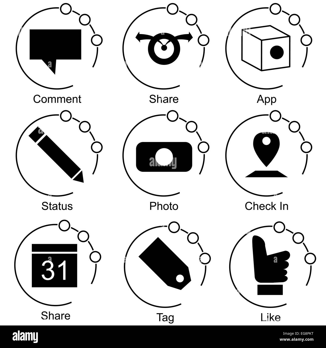Social Network Camera Black And White Stock Photos Images Alamy