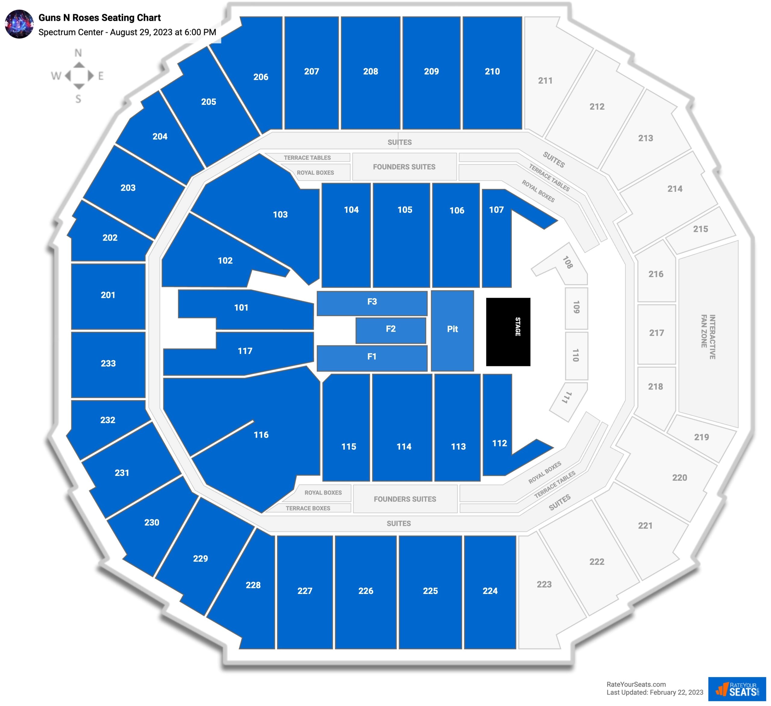 spectrum center seating chart spectrum center seating chart