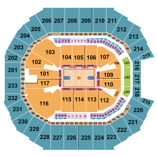 Spectrum Center Seating Chart For All Events
