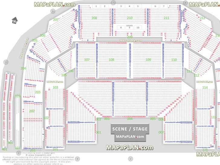 Spectrum Center Seating Chart With Rows And Seat Numbers