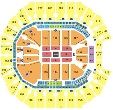 spectrum center charlotte seating chart