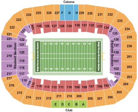 Spectrum Stadium Seating Chart