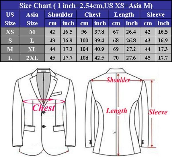 Sport Coat Sizing Chart Jacket Size Chart India A Visual Re