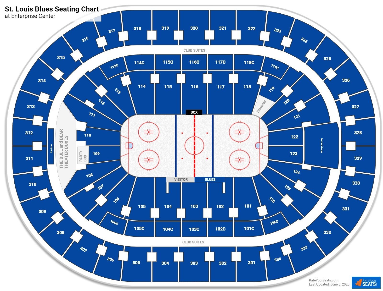 St Louis Blues Seating Charts At Enterprise Center RateYourSeats