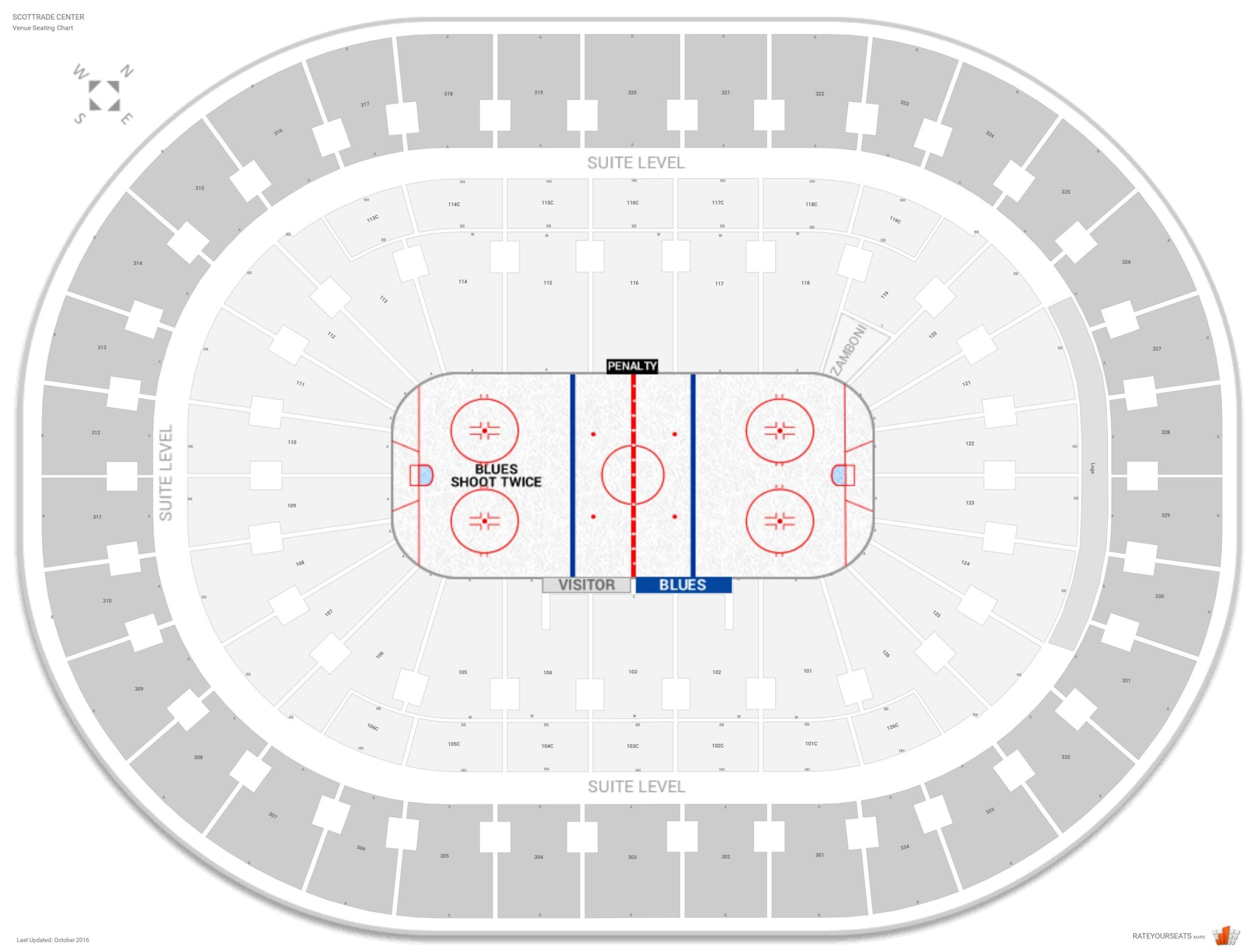 blues seating chart