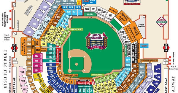 St Louis Cardinals Busch Stadium Seating Chart Semashow