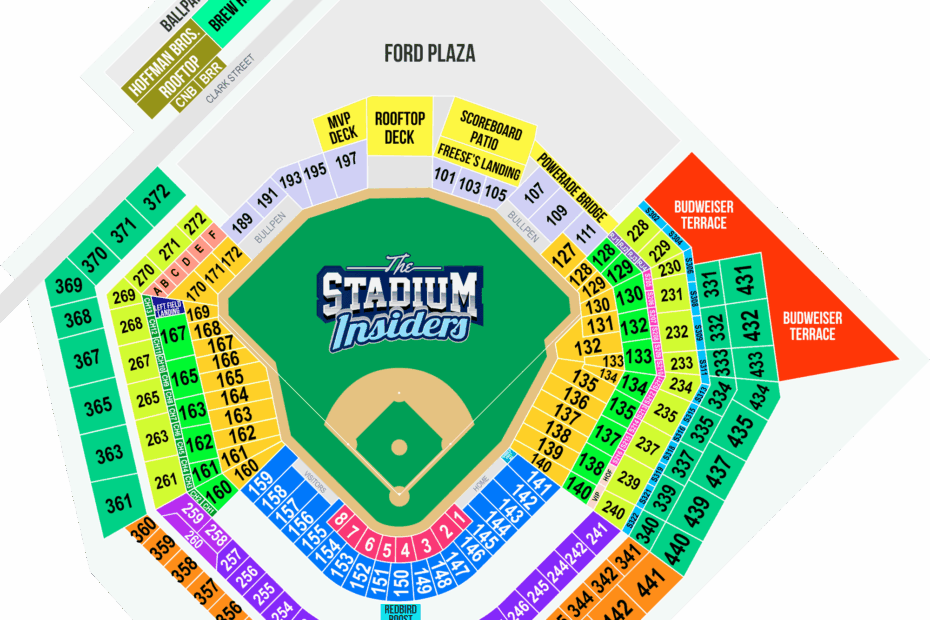 St Louis Cardinals Seating Chart The Stadium Insiders