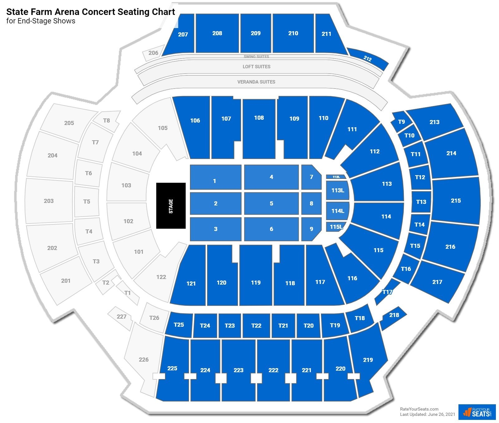 State Farm Center Seating Chart With Seat Numbers Cabinets Matttroy