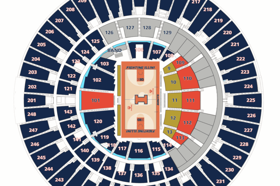 State Farm Center Seating Chart With Seat Numbers Portal posgradount