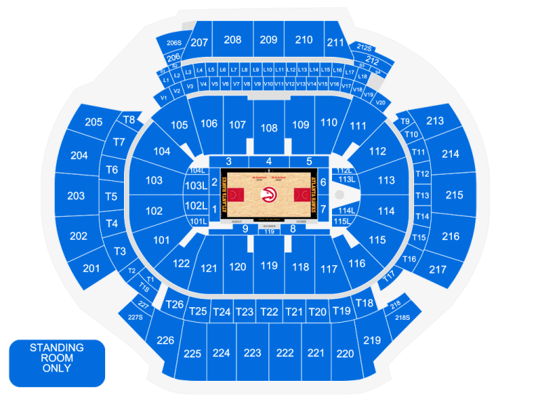 Step Inside State Farm Arena Home Of The Atlanta Hawks 