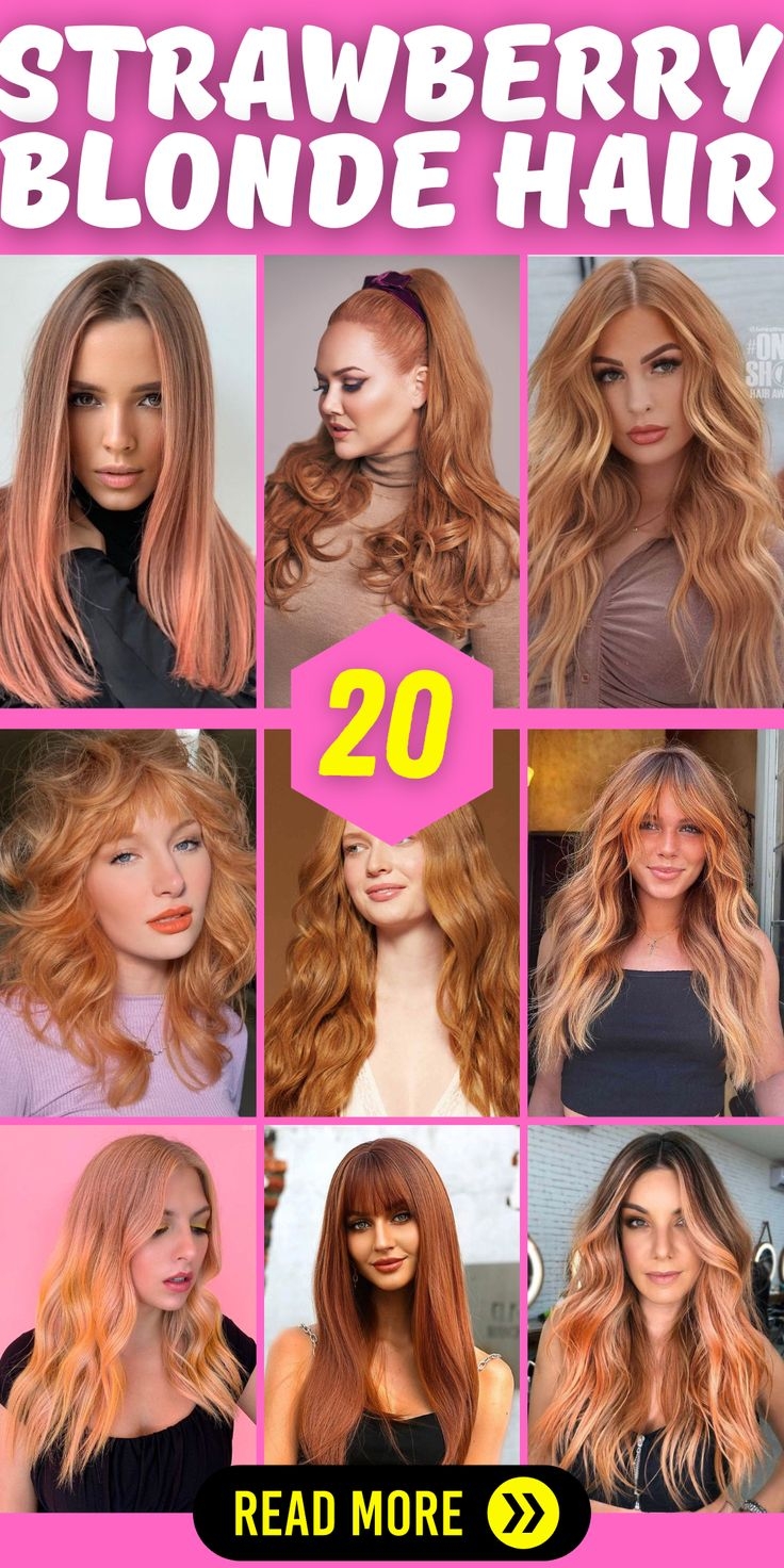 Strawberry Blonde Hair Color Chart