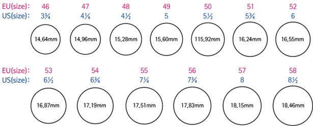 Swarovski Ring Size Chart Swarovski Ring Size Chart