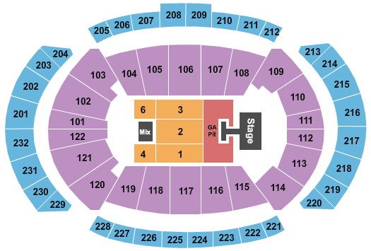 T Mobile Center Tickets Seating Chart ETC