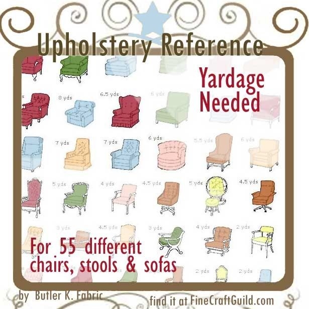 Take These Upholstery Reference Charts To The Store Diy Furniture 