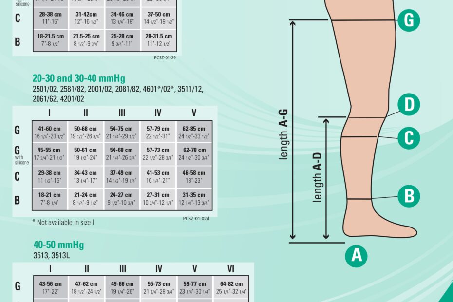 Ted Compression Stockings Size Chart Minimalist Chart Design