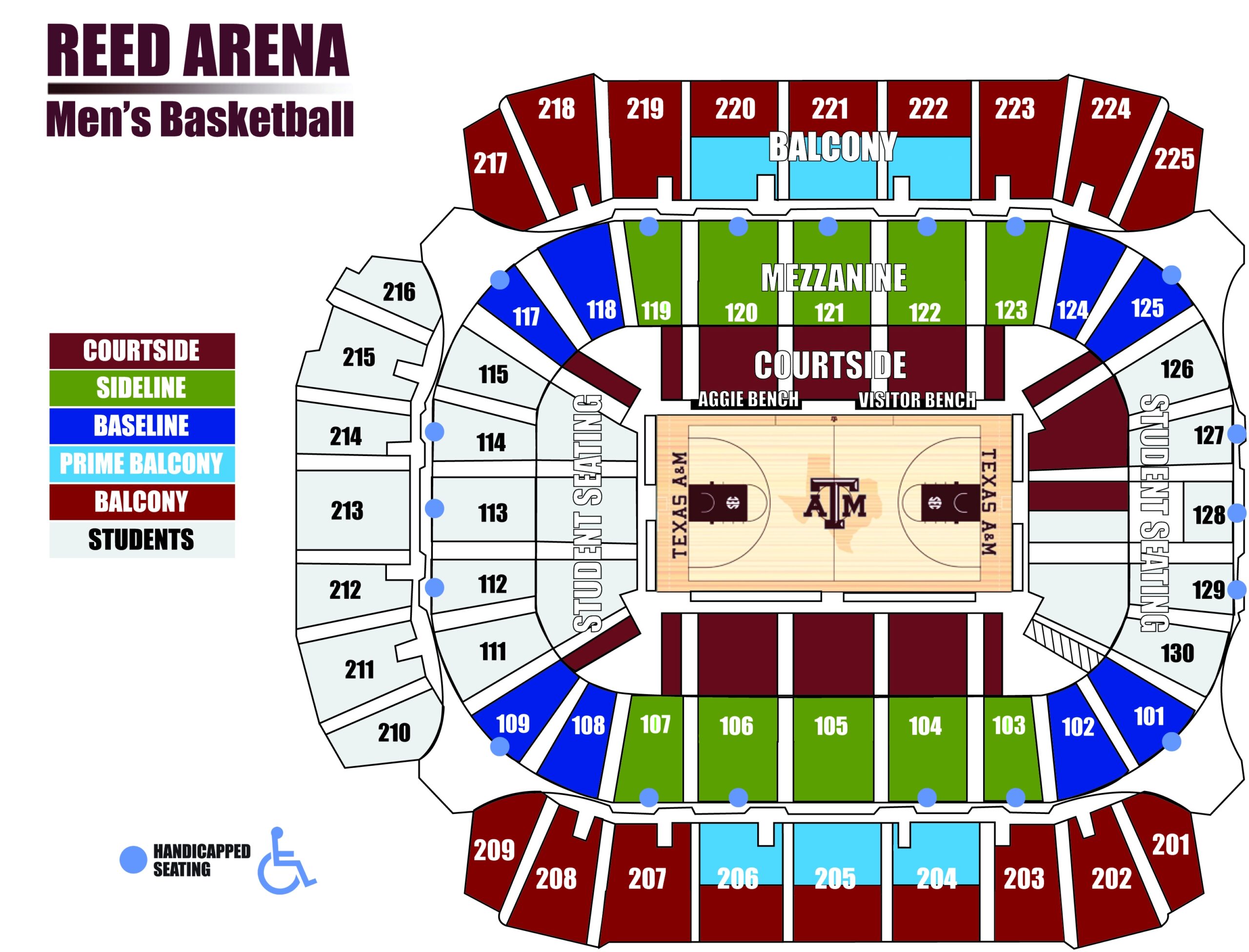 reed arena seating chart reed arena seating chart