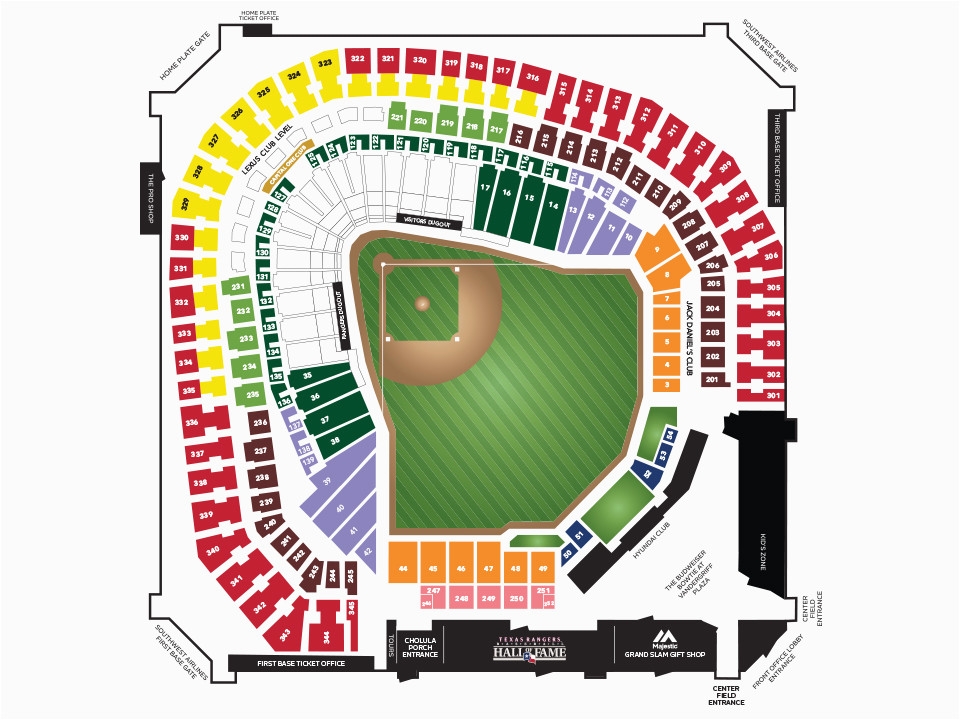 Texas Ranger Seating Chart View Ponasa