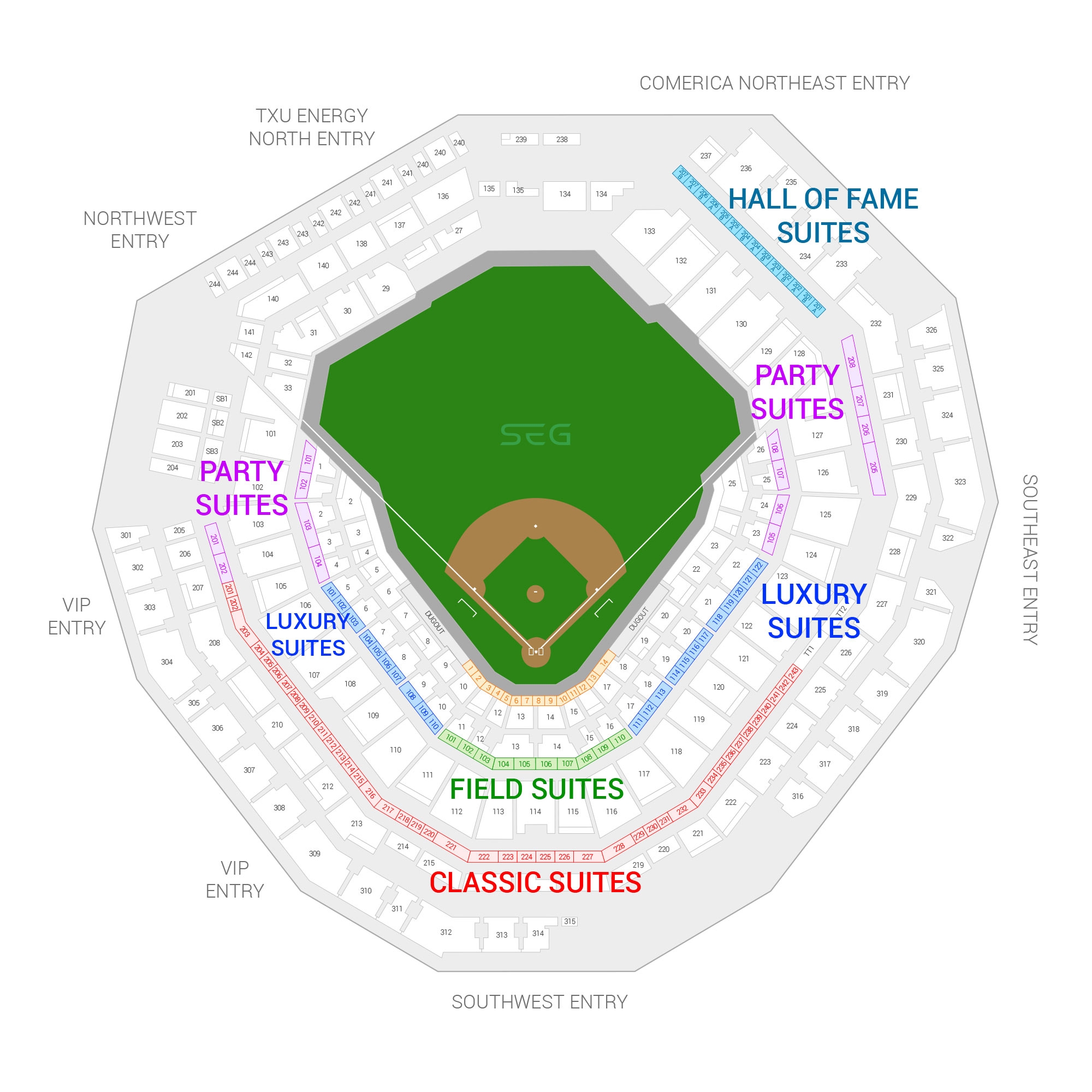 Texas Rangers Seating Chart Printable