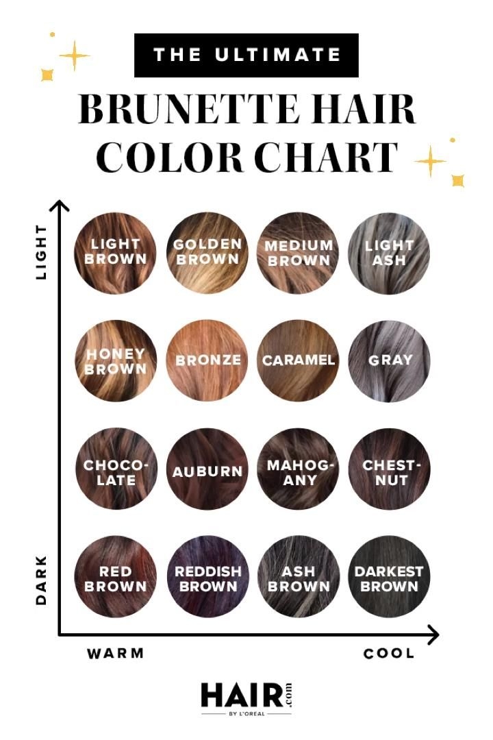 brunette colour chart brunette colour chart